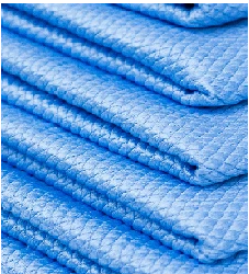 Diamond Weave Glass Towels 4 pack - Black