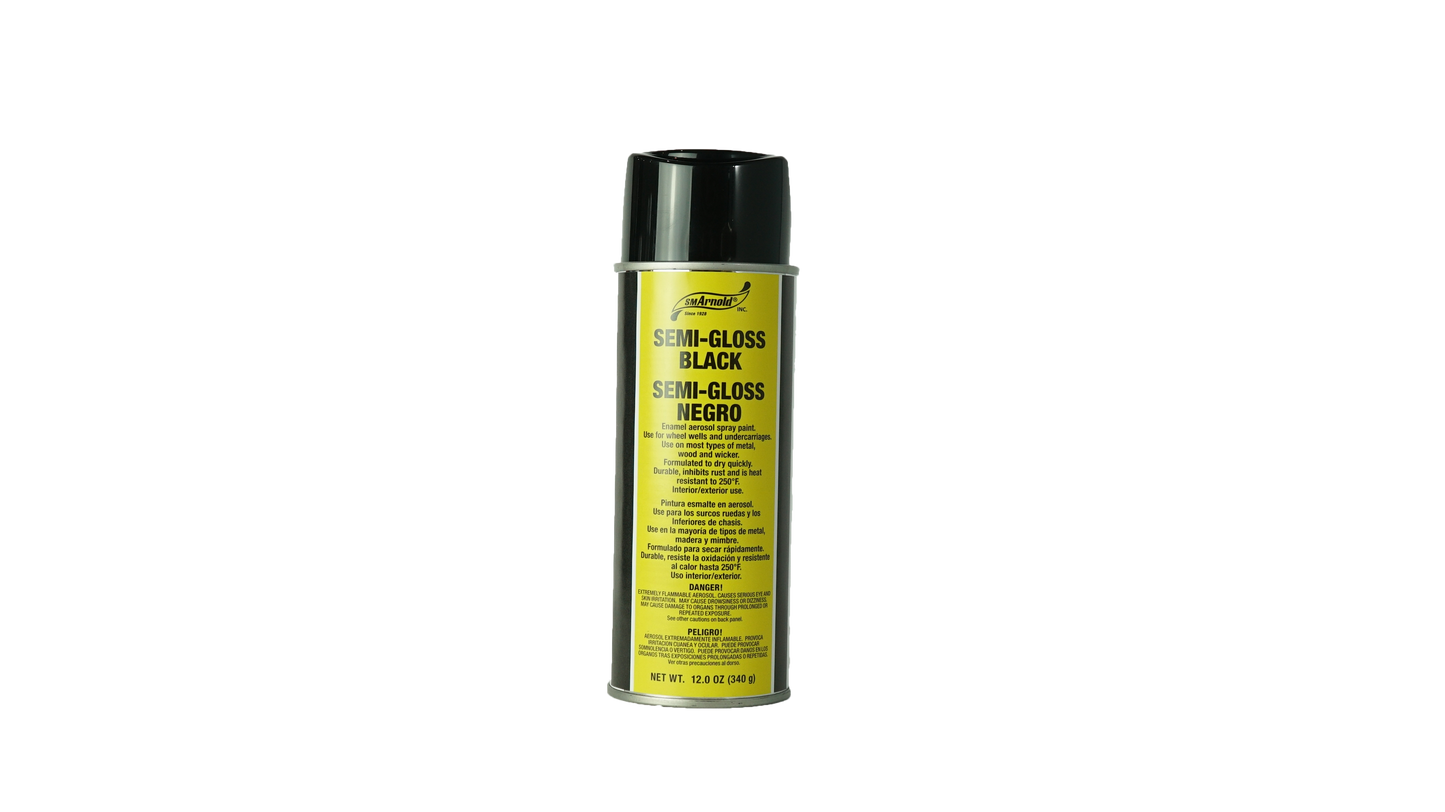 SM Arnold Semi-Gloss Black 12 oz.