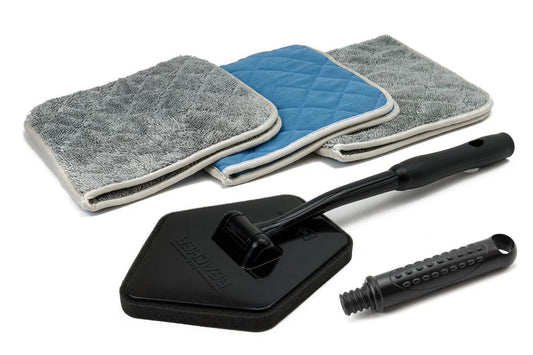[Reacher Glass Kit] Glass Flip Towels & Reacher Extension Tool + 3 pack
